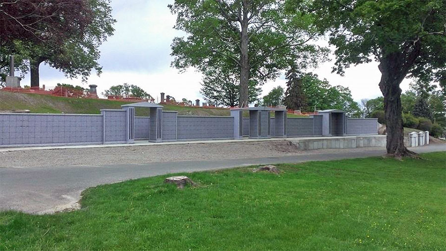 columbarium-1 Linwood Cemetery in Haverhill, MA.